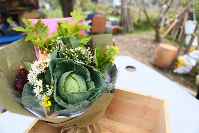 蔬菜花束特別又可食用，不浪費又美觀